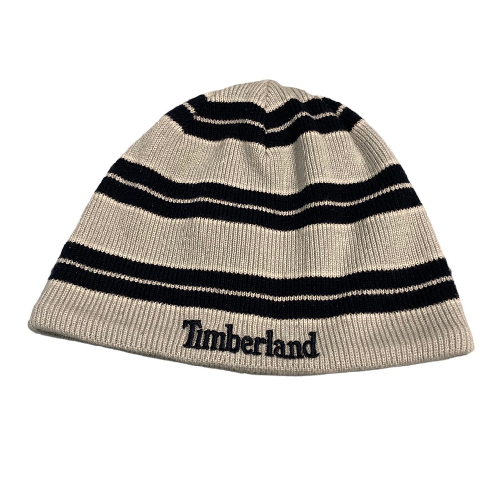Timberland Gray & Blue, Fleece Lined, Kids Winter Hat